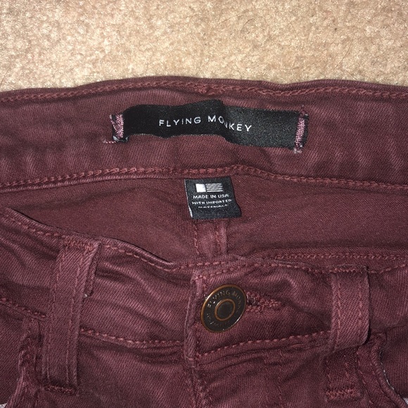 Maroon Jeans - Picture 3 of 4
